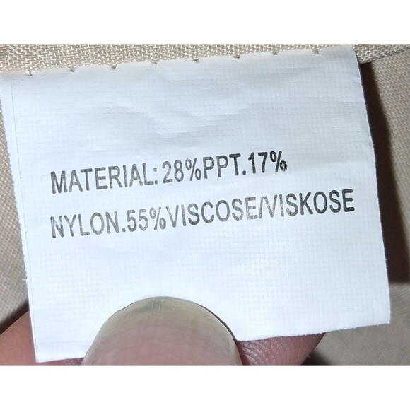 Qearal Oversized V-Neck Blouse Women's Plus Size XXL Beige EUC - Picture 7 of 10